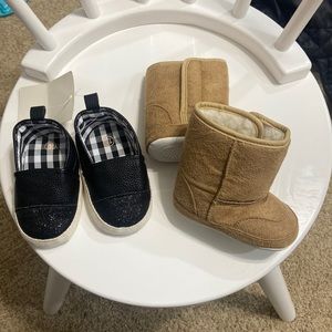 Set of 2 Baby Fashion Shoes Boots